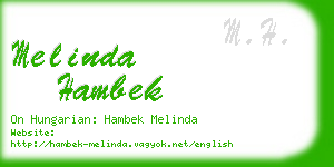 melinda hambek business card